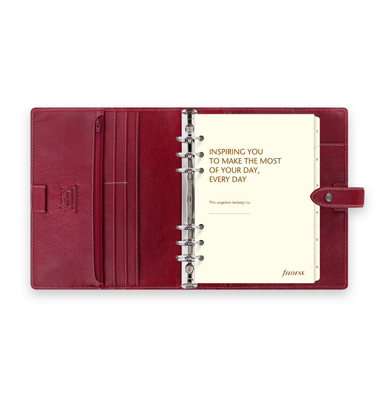 Malden A5 Organiser - Burgundy