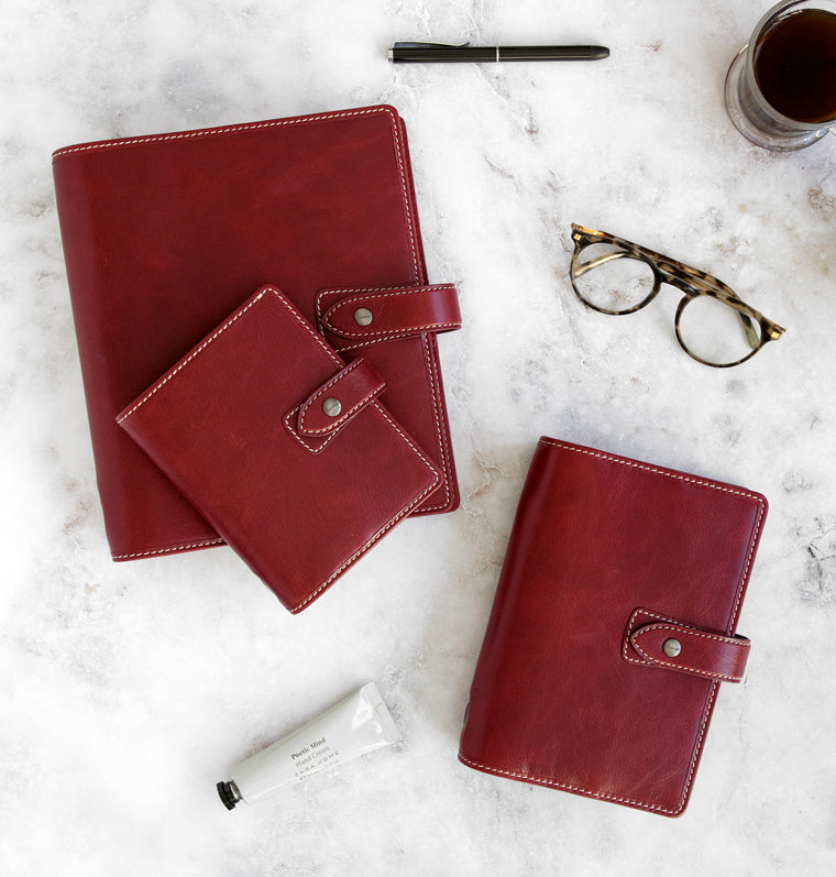 Malden A5 Organiser - Burgundy