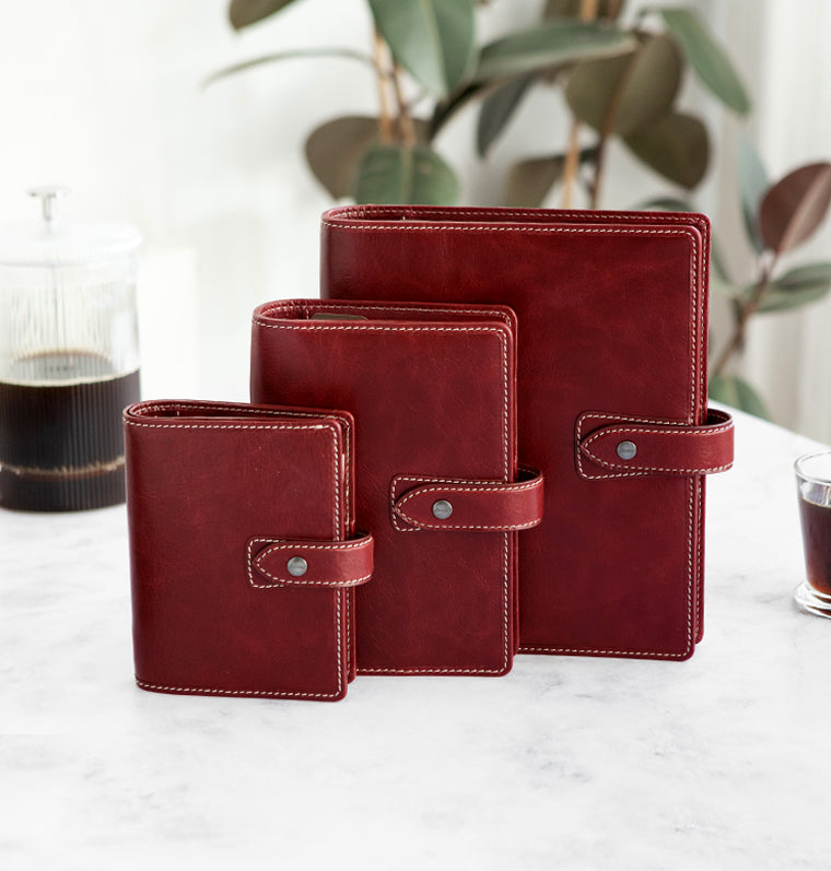 Malden A5 Organiser - Burgundy