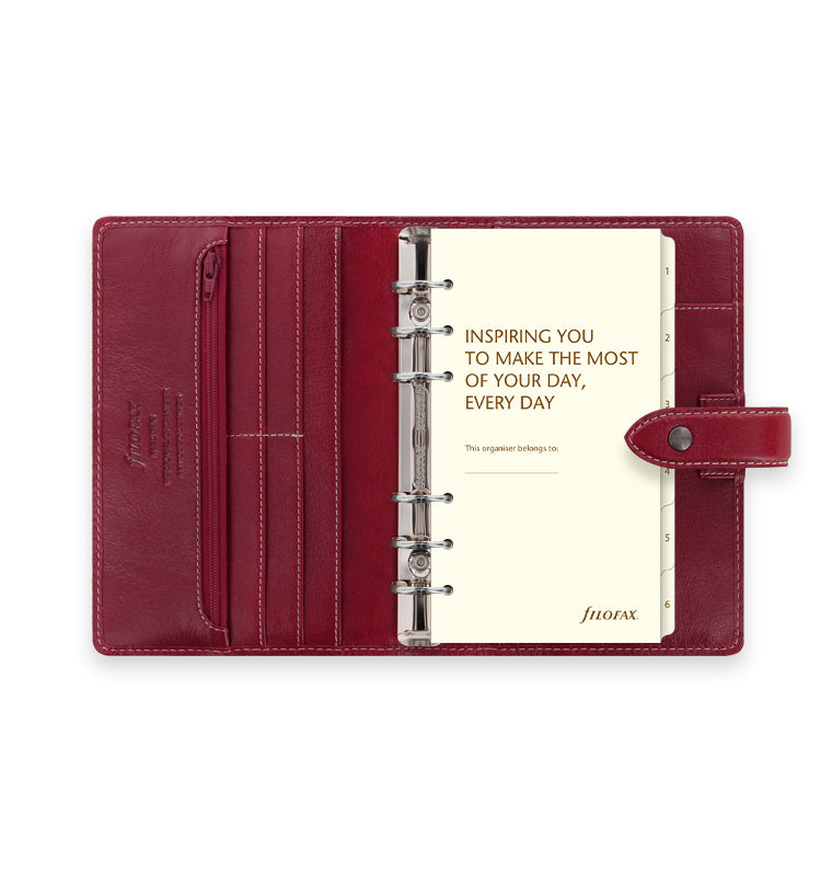 Malden Personal Organiser - Burgundy