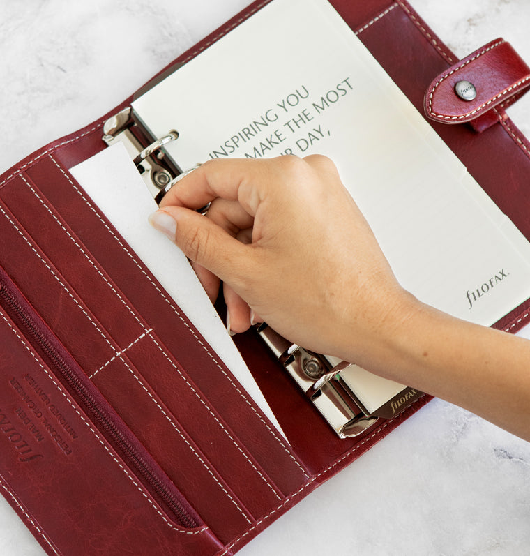 Malden Personal Organiser - Burgundy