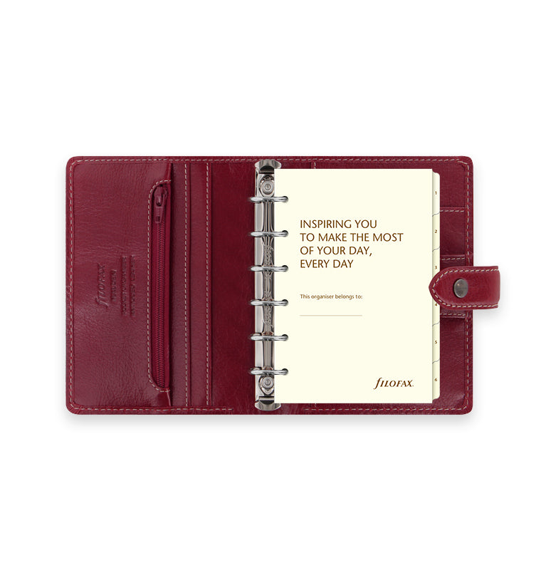 Malden Pocket Organiser  Burgundy