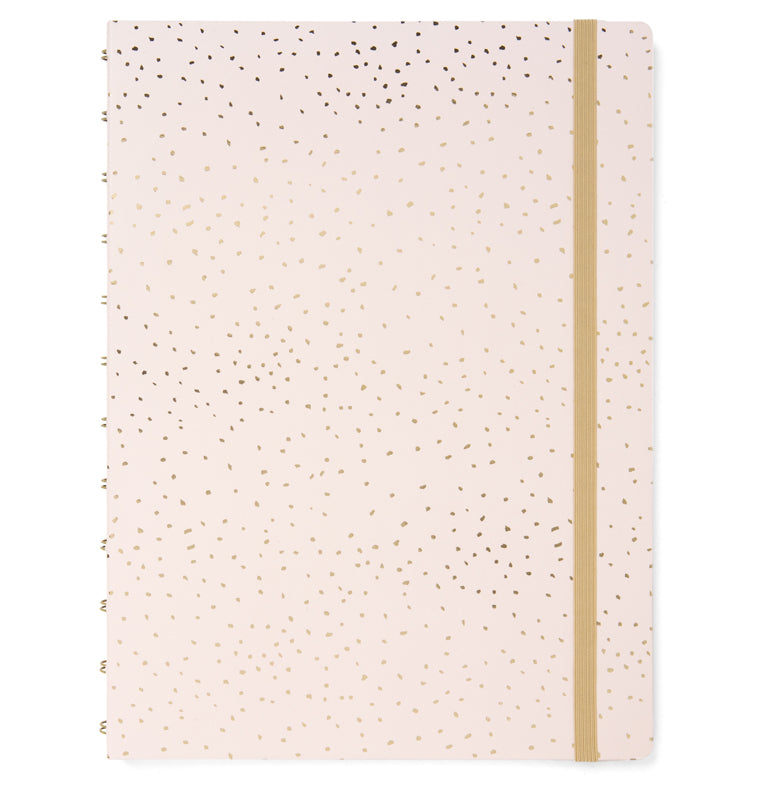Confetti A4 nachfüllbares Notizbuch Rose Quartz
