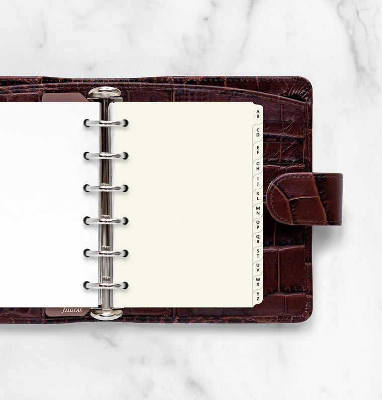 A-Z Register Cream - Pocket