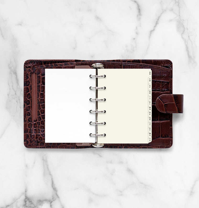 A-Z Register Cream - Pocket