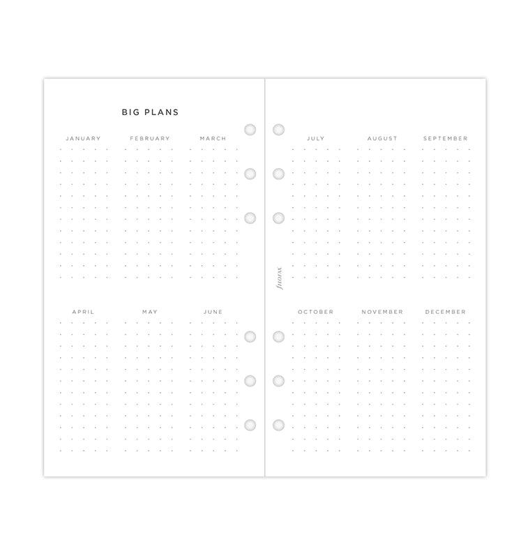 Minimal Kalender 1 Woche / 2 Seiten Personal 2025 - 25-68490