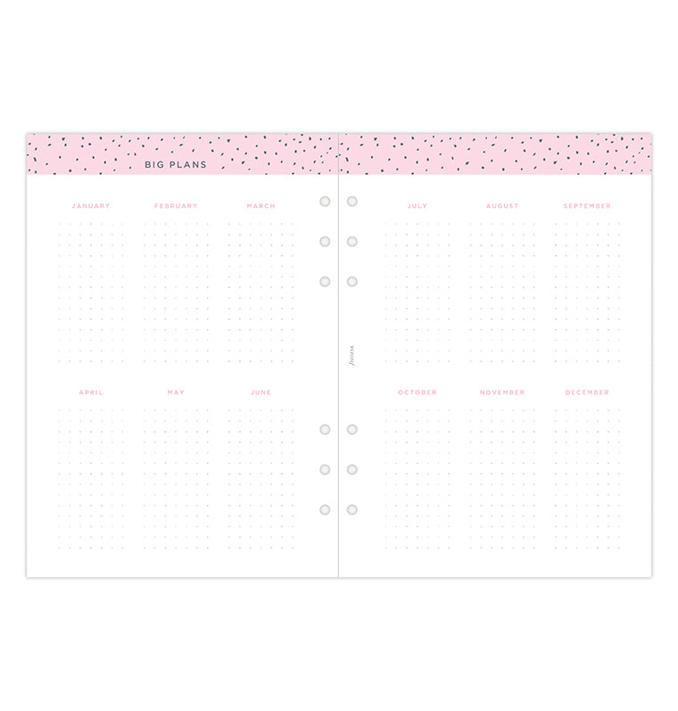 Confetti Kalender 1 Woche / 2 Seiten A5 2025 - 25-68591