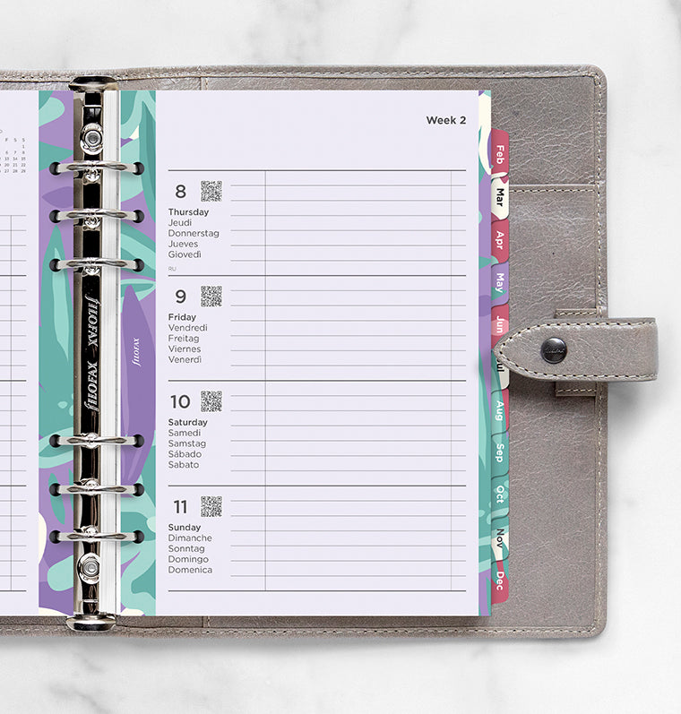 Filofax 1 Woche / 2 Seiten Illustrated Diary Pack A5 2026 26-6351