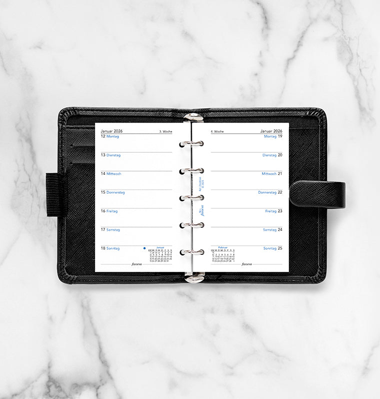 Filofax 1 Woche / 1 Seite deutsch Mini 2026 26-68144
