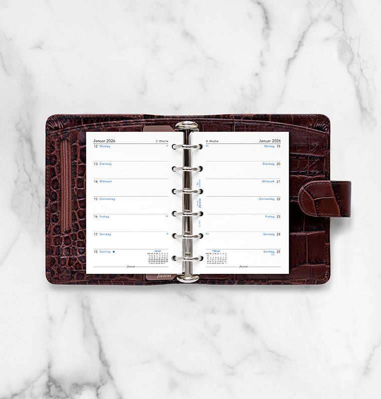 Filofax 1 Woche / 1 Seite deutsch Pocket 2026 26-68244