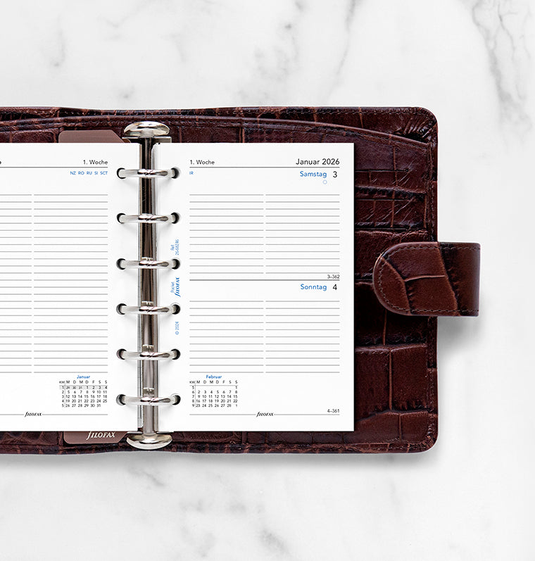 Filofax 1 Tag / 1 Seite deutsch Pocket 2026 26-68246