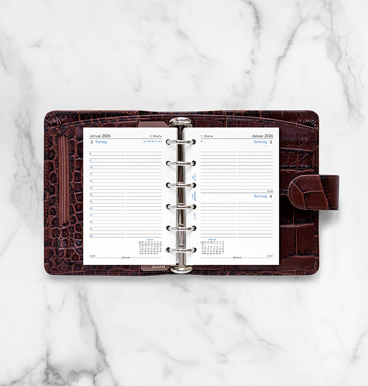 Filofax 1 Tag / 1 Seite deutsch Pocket 2026 26-68246
