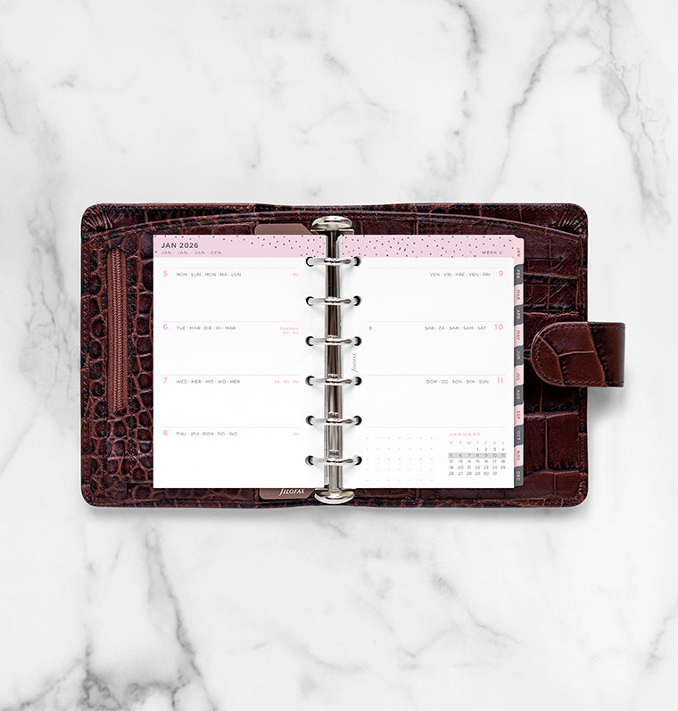 Filofax Confetti Kalender 1 Woche / 2 Seiten Pocket 2026 26-68291