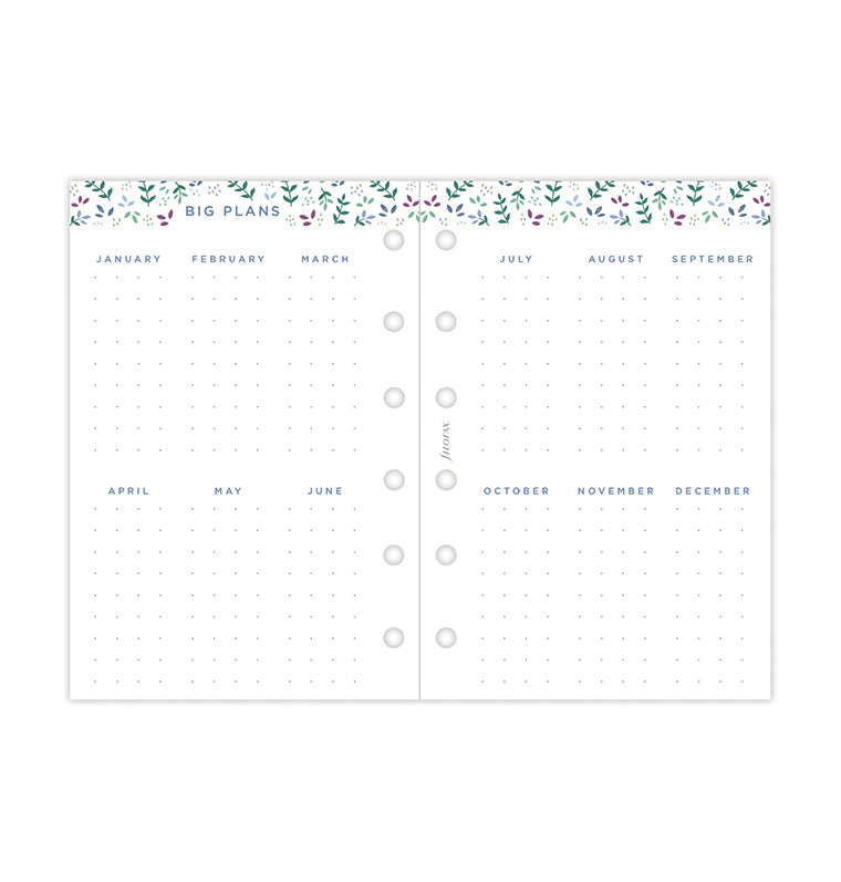 Filofax Garden Kalender 1 Woche / 2 Seiten Pocket 2026 26-68292
