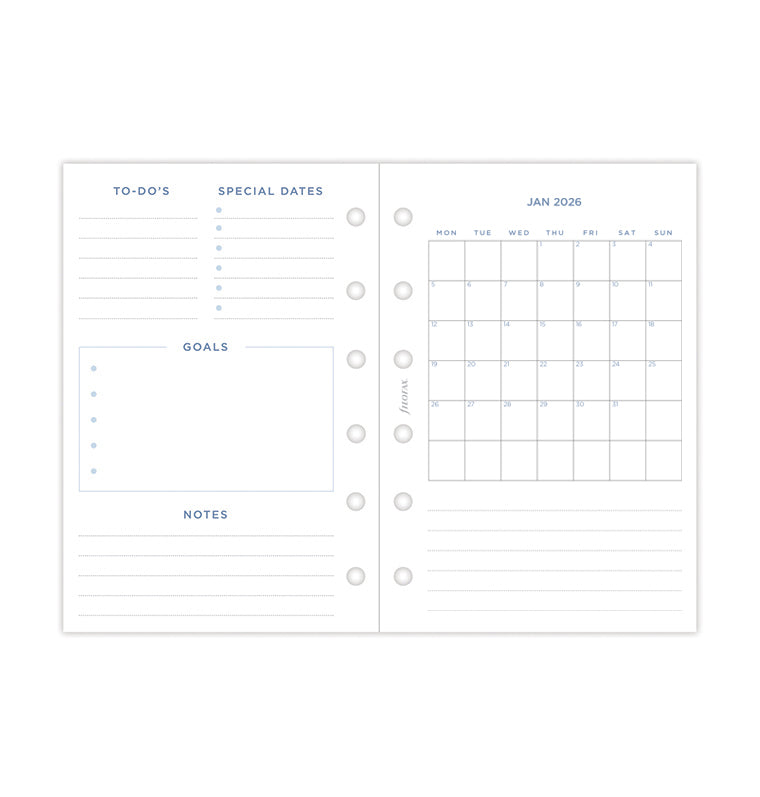 Filofax Garden Kalender 1 Woche / 2 Seiten Pocket 2026 26-68292