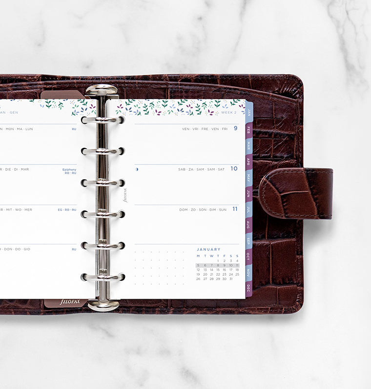 Filofax Garden Kalender 1 Woche / 2 Seiten Pocket 2026 26-68292