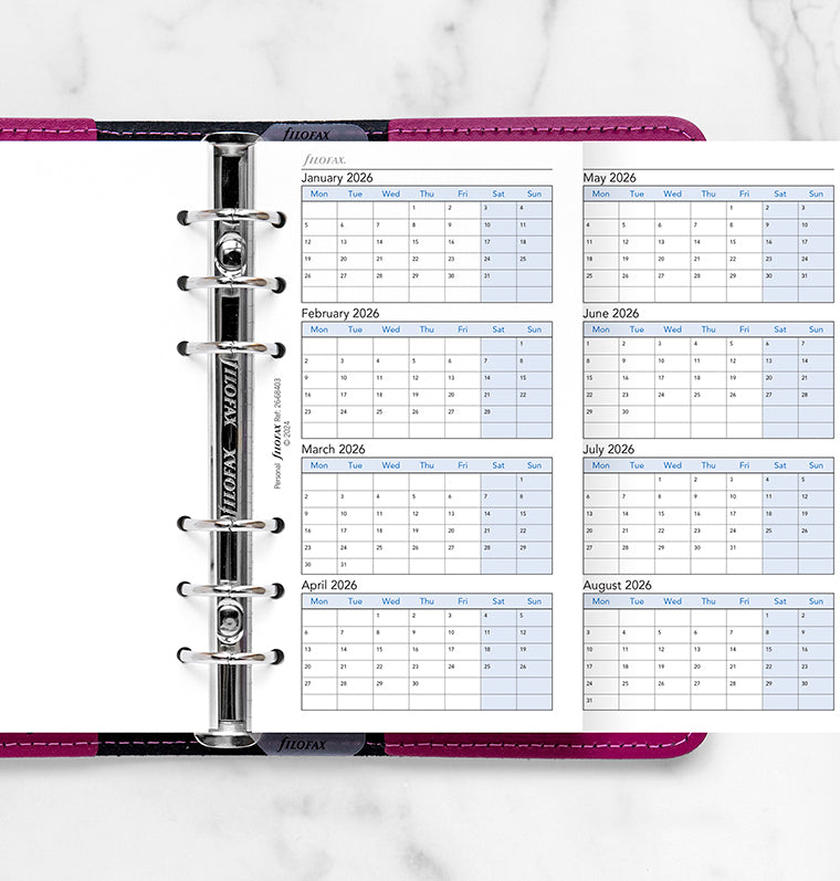 Filofax 4-Jahresplaner englisch Personal 2026-2029 26-68403