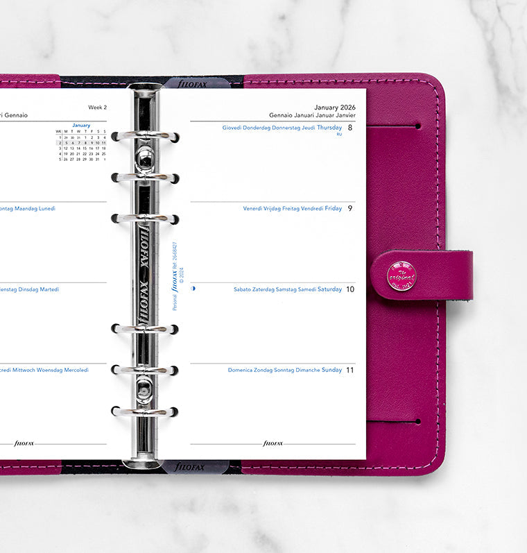 Filofax 1 Woche / 2 Seiten multilingual Personal 2026 26-68427