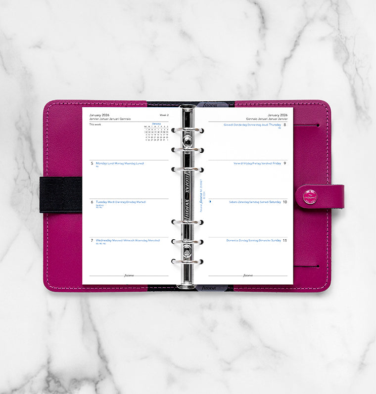 Filofax 1 Woche / 2 Seiten multilingual Personal 2026 26-68427