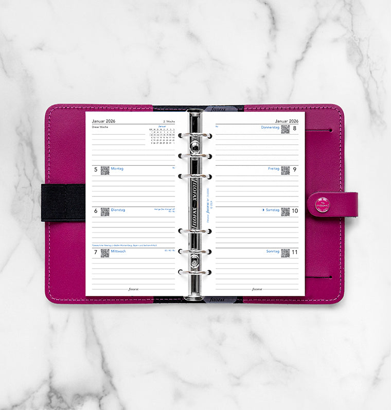 Filofax 1 Woche / 2 Seiten deutsch Personal 2026 26-68440