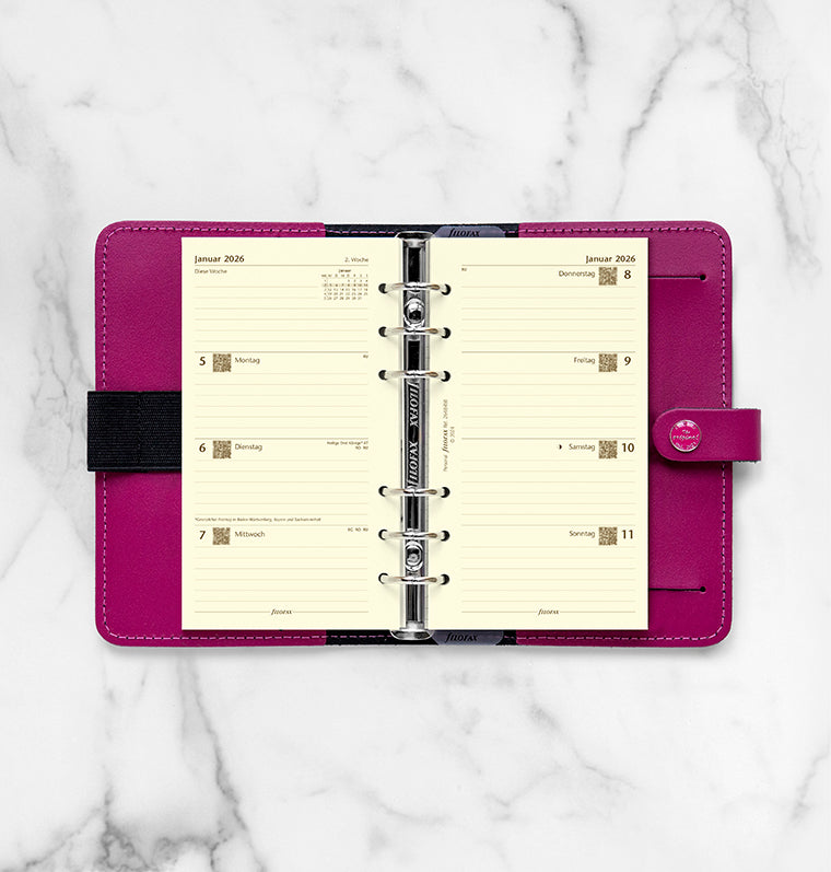 Filofax 1 Woche / 2 Seiten deutsch Personal 2026 26-68458