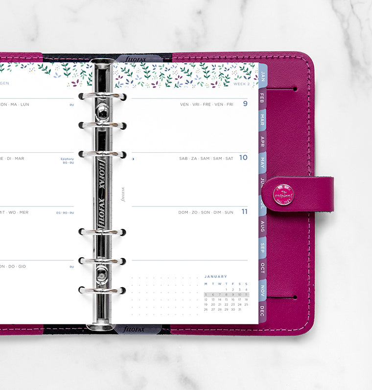Filofax Garden Kalender 1 Woche / 2 Seiten Personal 2026 26-68492