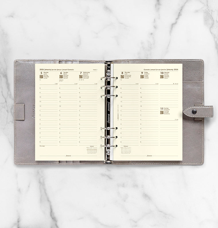 Filofax 1 Woche / 2 Seiten multilingual A5 2026 26-68513