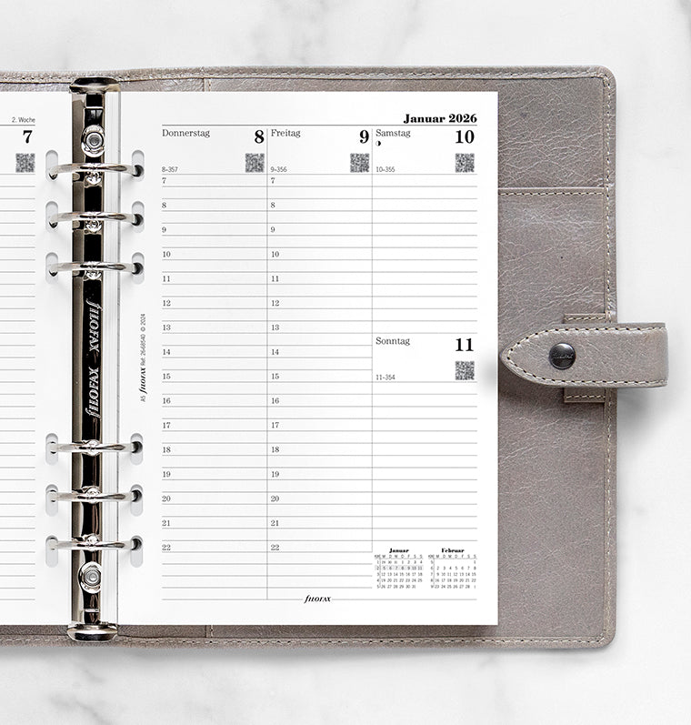 Filofax 1 Woche / 2 Seiten deutsch A5 2026 26-68540