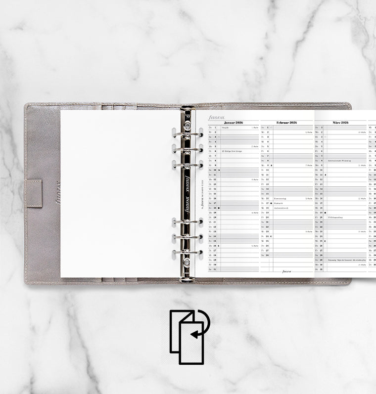 FILOFAX Kalendereinlage Jahresplaner Deutsch Personal 2026 Weiss FILOFAX Kalendereinlage Jahresplaner Deutsch Personal 2026 Weiss
