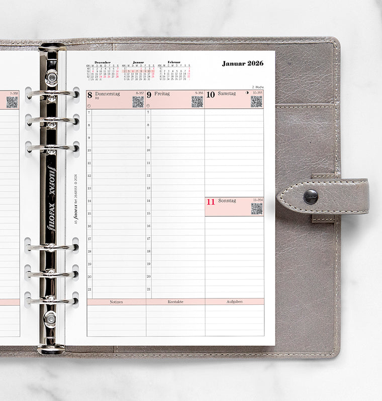 Filofax 1 Woche / 2 Seiten deutsch A5 2026 26-68553