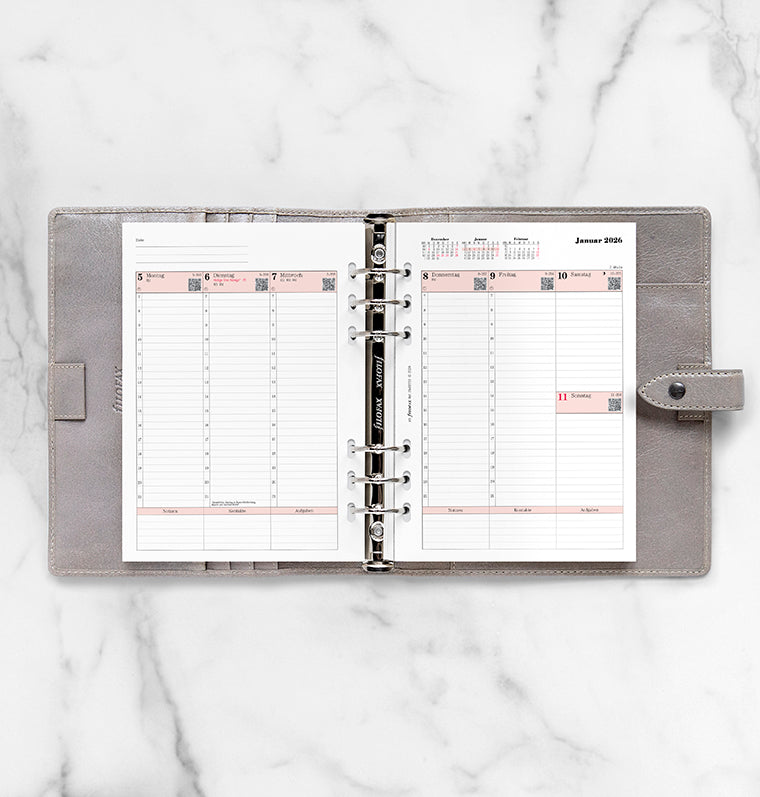 Filofax 1 Woche / 2 Seiten deutsch A5 2026 26-68553