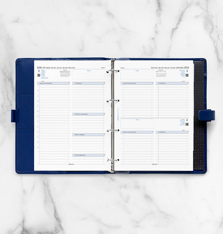 Filofax 1 Tag / 1 Seite multilingual A4 2026 26-68719