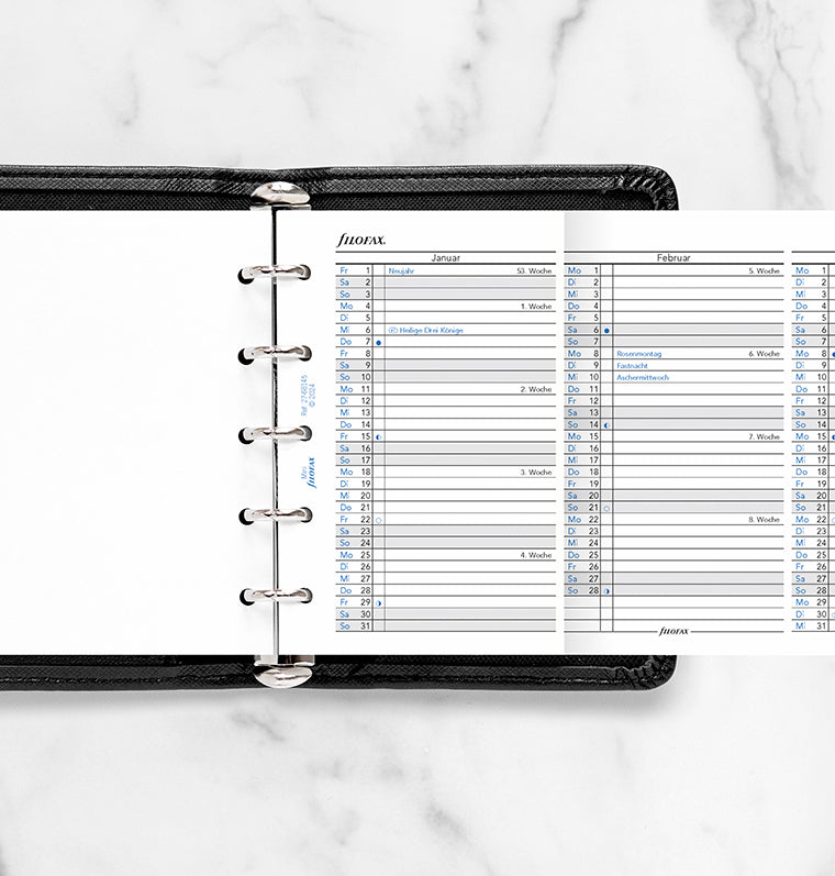 Filofax Jahresplaner deutsch Mini 2027 27-68145