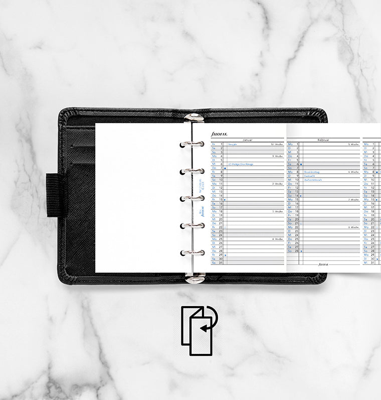 Filofax Jahresplaner deutsch Mini 2027 27-68145