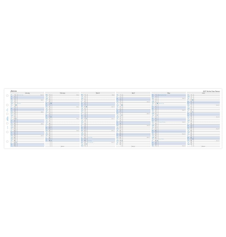 Filofax Jahresplaner englisch Pocket 2027 27-68202