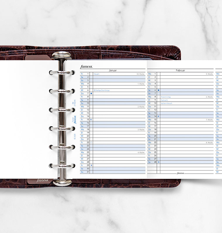 Filofax Jahresplaner deutsch Pocket 2027 27-68245