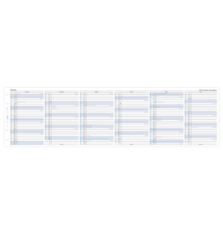 Filofax Jahresplaner deutsch Pocket 2027 27-68245