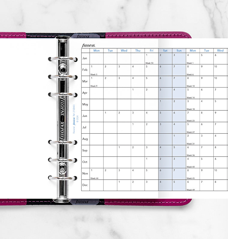 Horizontal Year Planner - Personal 2027 English, 27-68401