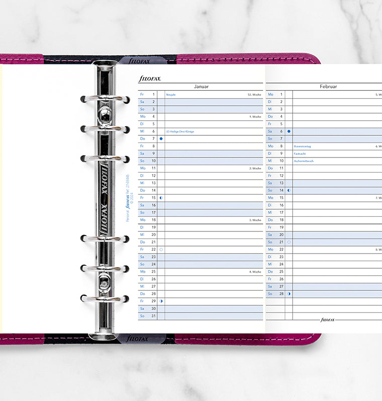 Filofax Jahresplaner deutsch Personal 2027 27-68445