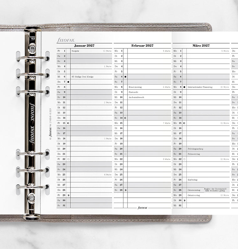 Filofax Jahresplaner deutsch A5 2027 27-68549