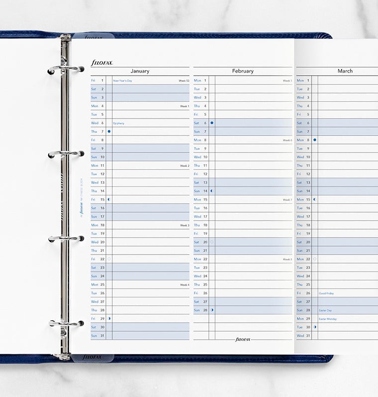 Filofax Jahresplaner englisch A4 2027 27-68702