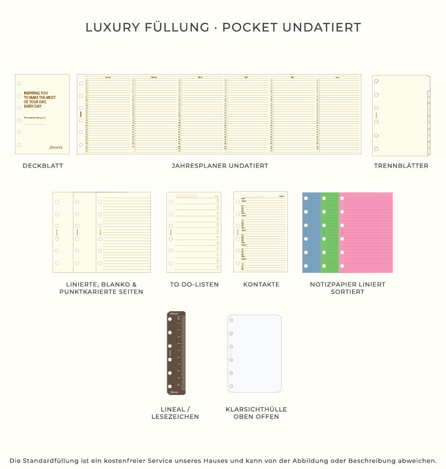 Luxury Füllung - Pocket Undatiert