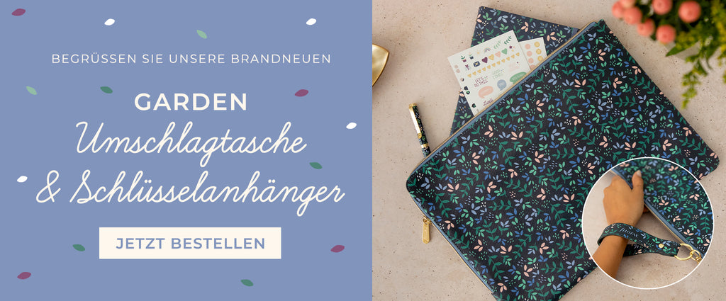 Neue - Garden Schlüsselanhänger  & Umschlagtasche!