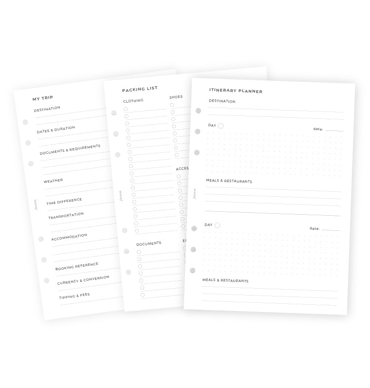 Filofax Notebook Reise-Planer A5
