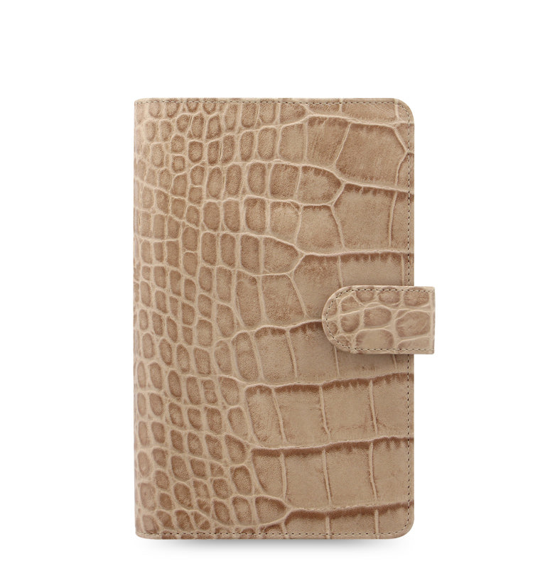 Classic Croc Personal Compact Organiser Fawn