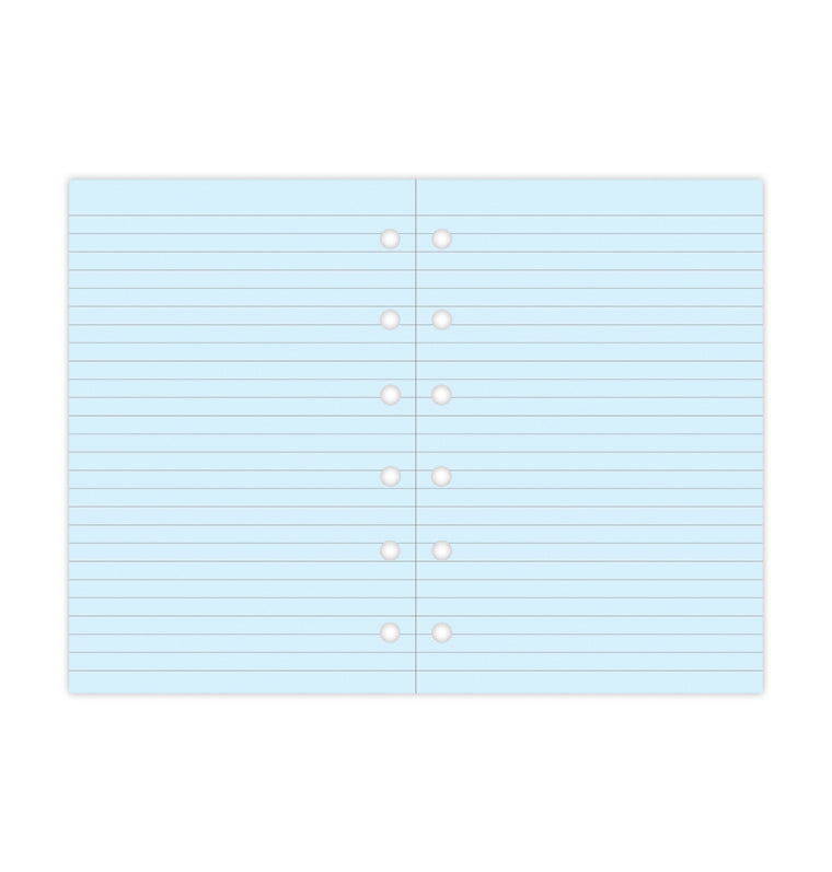 Notizpapier blau liniert - Pocket