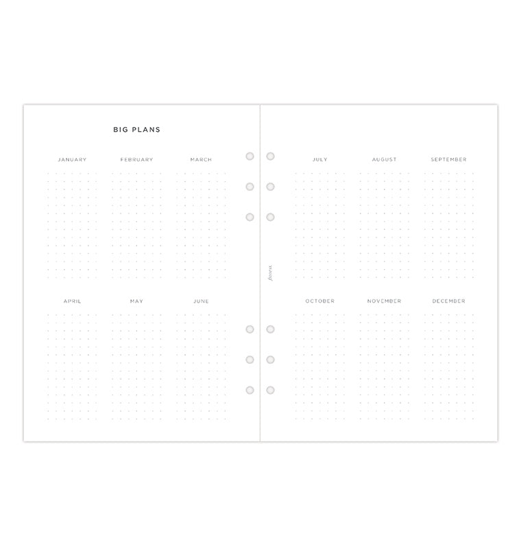 Minimal Kalender 1 Woche / 2 Seiten A5 2024