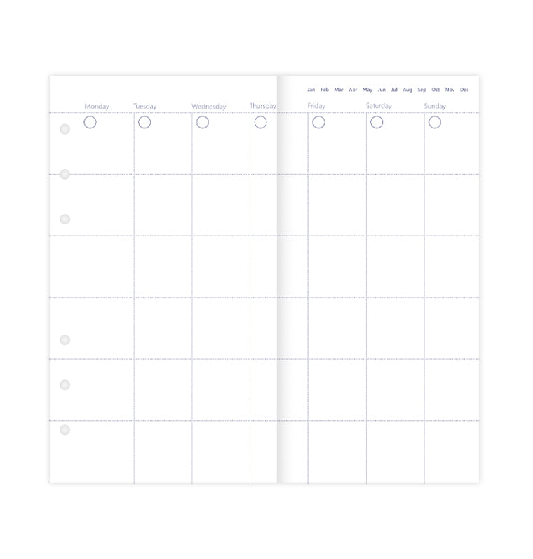 Clipbook Monatsplaner undatiert
