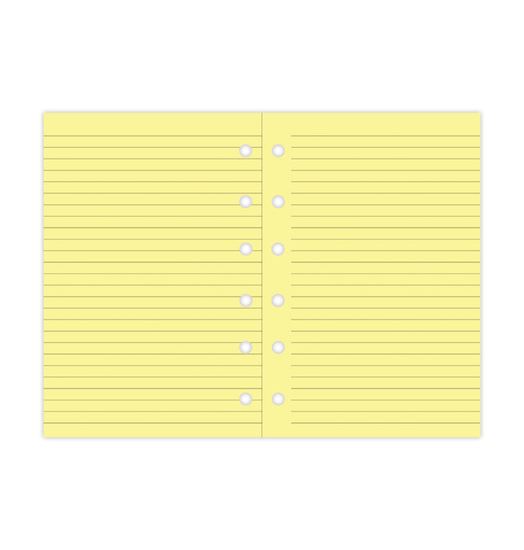 Notizpapier gelb liniert - Pocket