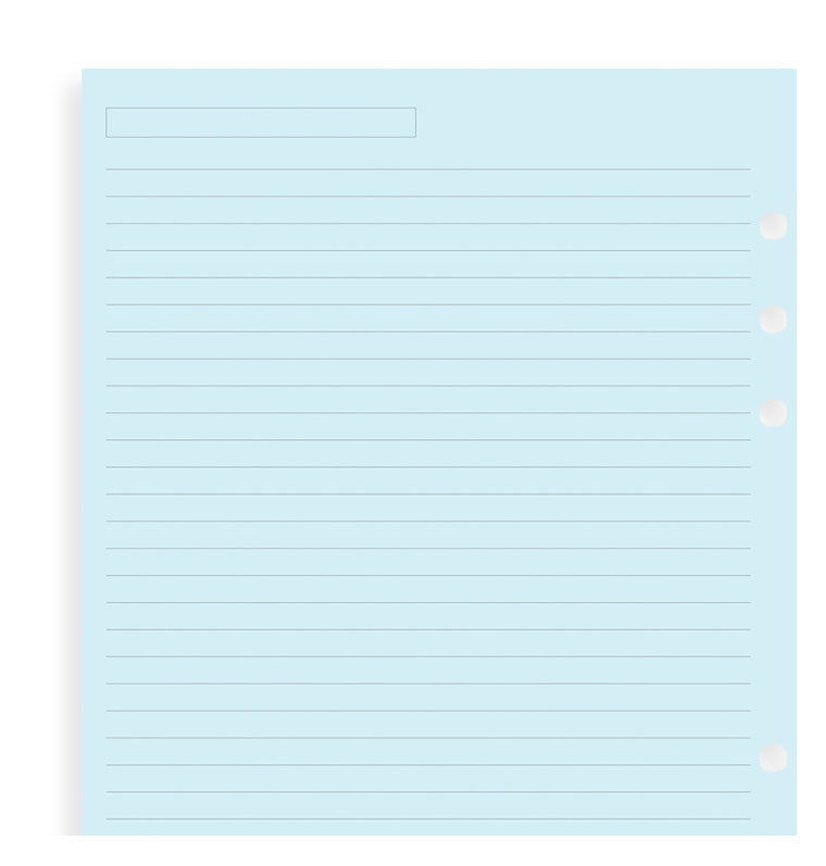 Notizpapier blau liniert - A5